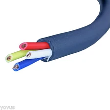 4 CONDUCTOR 2channel 12 GAUGE AWG GA RAW PA DJ PRO AUDIO SPEAKER CABLE WIRE CORD