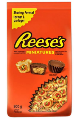 Reese's Miniatures Peanut Butter Cups Candy, 900g