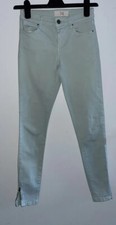 ZARA LADIES GIRLS PALE GREEN SKINNY JEANS TROUSER SIZE 34 UK 6
