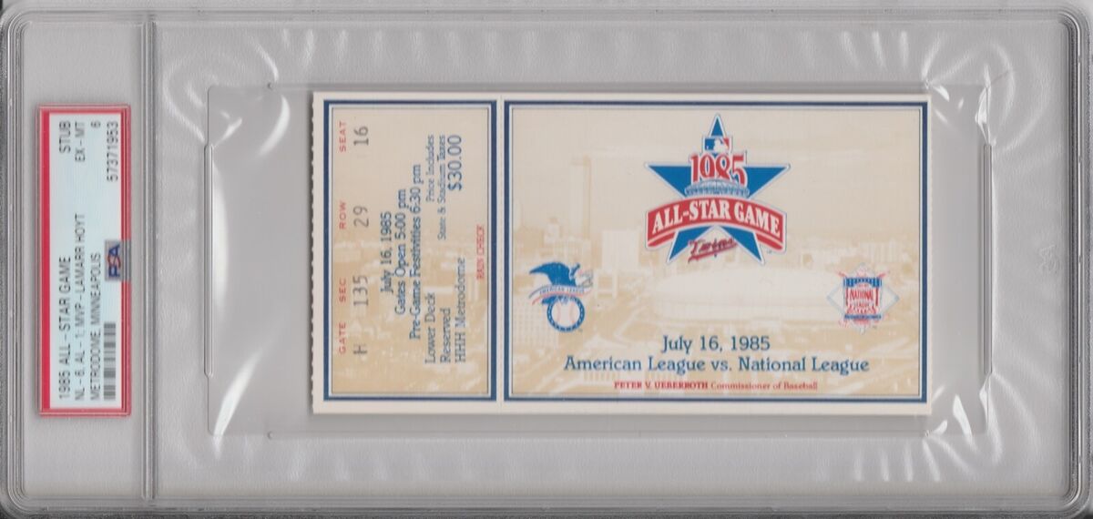 MLB 1985 All Star Game Hubert H Humphrey Metrodome Innings 1 8 ImaSportsphile #7 MLB 1985 All Star Game Hubert H Humphrey Metrodome Innings 1 8 ImaSportsphile