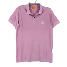 HUGO BOSS Polo Collar T-Shirt Pascha Slim Pink Men Size L