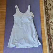 Yogalicious Nudetech Double Tee Tennis Dress medium white new with tags