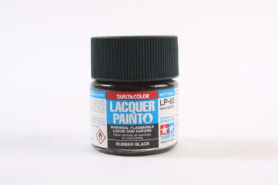 Tamiya 82165 LP-65 Rubber Black Lacquer Paint 10ml TAM82165 - US
