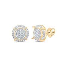 3/4CTW-DIA NK FASHION ROUND SHAPE EARRING