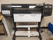 HP DESIGNJET 1050C 36-INCH LARGE FORMAT PRINTER - GOOD CONDITION