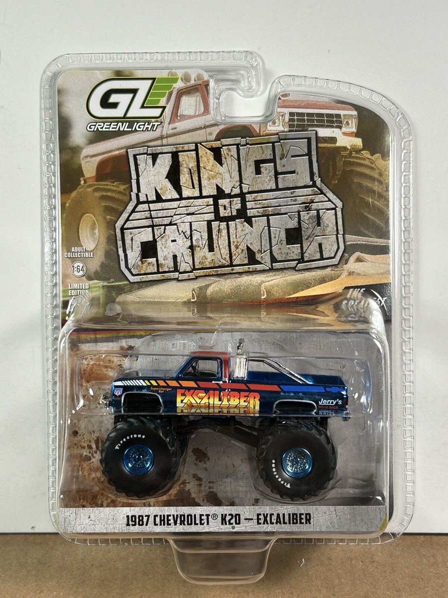 GreenLight King Of Crunch 1987 Chevrolet K20-Excaliber Chase