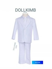 Boy Husky Suits Formal, White. Frist communion, Traje grande para ni o LLENITO