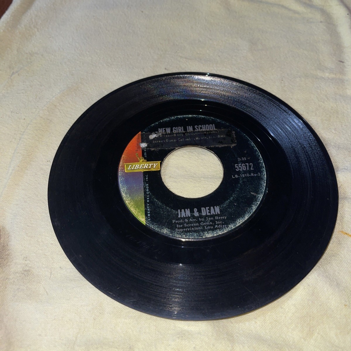 JAN & DEAN Dead Man's Curve 45 7