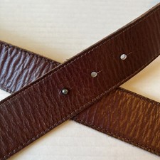 BDG Urban Outfitters Sz M/L Brown Leather Belt No Buckle Pin Hole Closure
