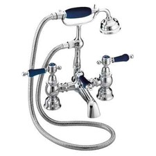 Heritage Glastonbury Midnight Blue Bath Shower Mixer Tap