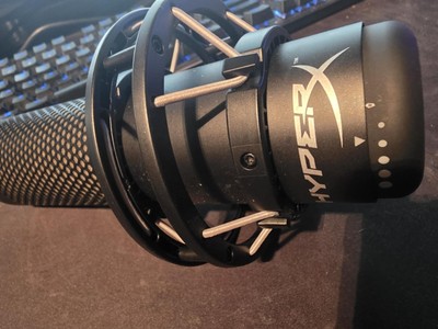 HyperX QuadCast s LED USB Cardioid Microphone - Black