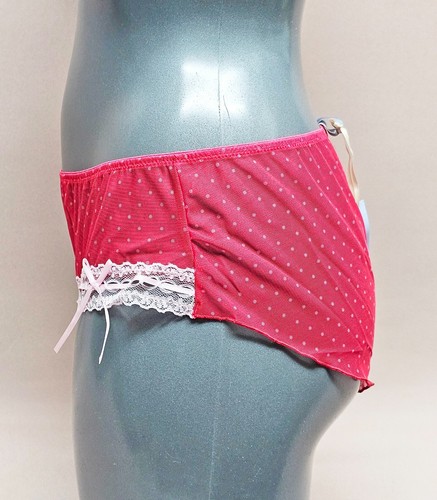 Pink White Lace Babydoll Rare Sleepwear Transparent Lingerie Set Size 14 B9R0107 - Picture 12 of 13