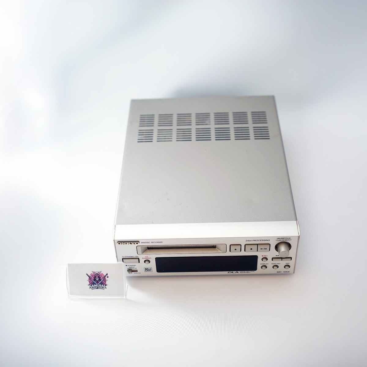 Onkyo Md-105fx Hi-md Mini Disc Recorder MD105FX Silver MDLP