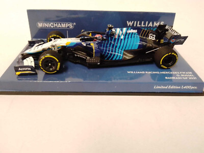 1:43 Williams Mercedes FW43B G.Russel Formula 1 Bahrain 2021 MINICHAMPS New L.