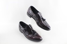 O'Sullivan Executive Imperials Burgundy Leather Tassel Wingtip Slipon Loafer 12C