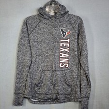 Houston Texans Sweatshirt Women's Medium Full Zip Up Hoodie NFL Team Apparel