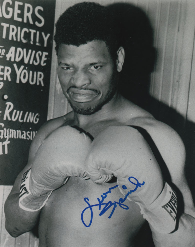 Neon Leon Spinks Boxing Heavyweight Champ SIGNED 8x10 Photo COA