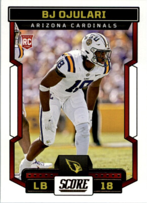 2023 Panini Score #373 BJ Ojulari RC Rookie Arizona Cardinals LSU Tigers