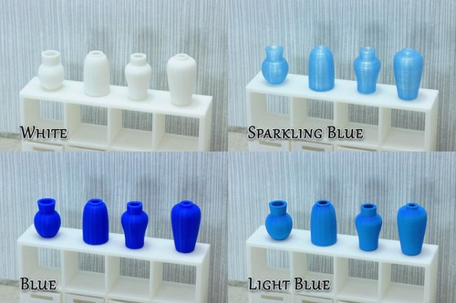 Set Of Four Small Vases - Dollhouse Miniature 1:12 Miniature Dollhouse Furniture - Picture 10 of 34
