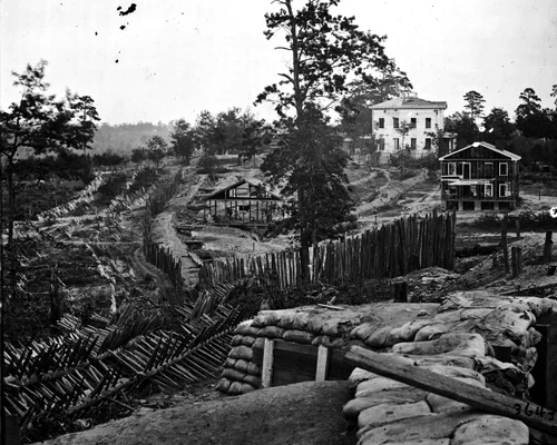 New 11x14 Civil War Photo: Confederate Chevaux-de-frise in Atlanta, Georgia