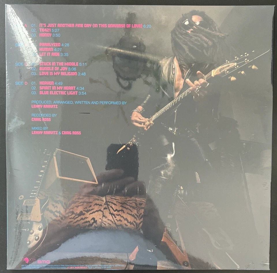 LENNY KRAVITZ BLUE ELECTRIC LIGHT PINK & BLUE VINYL 2LP + BOOK 180G SEALED MINT - Image 2 of 2