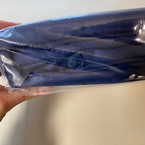 New! The Company Store 100% Cotton Sateen King Duvet Cover Blue Sapphire - Picture 8 of 8