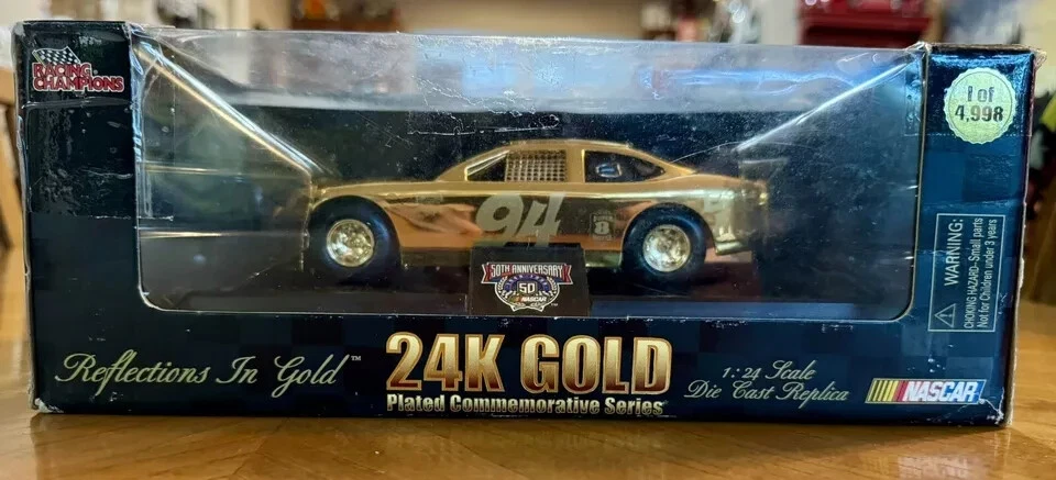 Billete de oro de 24 quilates Racing Champions escala 1:24 Elliott Big Mac #94 TT Foto 2 de 4