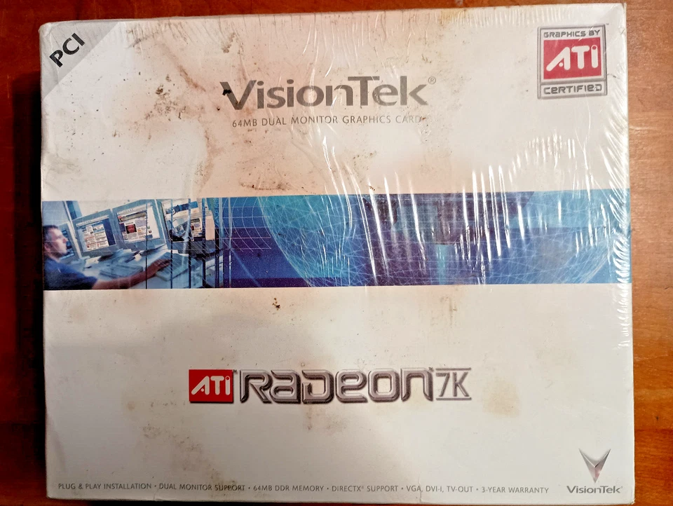 VisionTek ATI Radeon 7K Dual monitor, 64MB DDR PCI Graphics adapter, New in box - Image 2 of 4