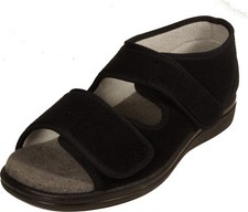 Fischer Med Slippers Therapy Shoe Velcro Removable Footbed NEW