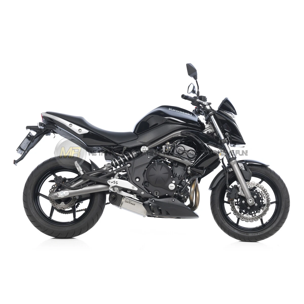 KAWASAKI NINJA 650R 2006 TO 2011 EXHAUST SLIP ON SILENCER LEOVINCE UNDERBODY