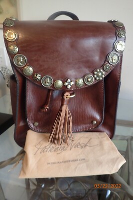 Patricia Nash - The Jovanna Backpack. EUC Patricia Nash Jovanna Distressed Cognac Italian Leather  main image 2