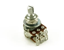 Genuine Bourns Blend/Balance Pot, Mini Detent Metric Knurled 250K Mn Taper