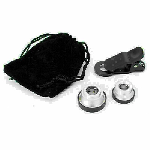 3 in 1 180° Fish Eye Wide Angle Macro Camera Clip-on Lens for Cell Mobile Phone - 第 19/20 張圖片