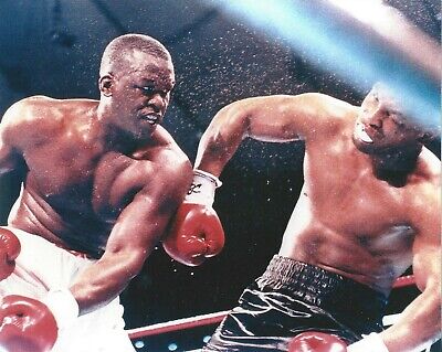 MIKE TYSON vs BUSTER DOUGLAS 8X10 PHOTO BOXING PICTURE