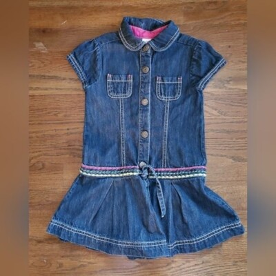 GYMBOREE Girls 4 blue Denim dress MERRY BRIGHT | eBay