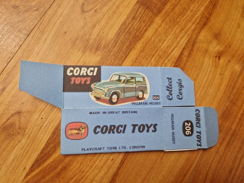 CORGI TOYS NO.206 HILLMAN HUSKY CAR REPRO REPRODUCTION BOX