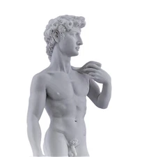 DAVID Michelangelo King Hero Nude Male Greek Statue Sculpture Cast Marble