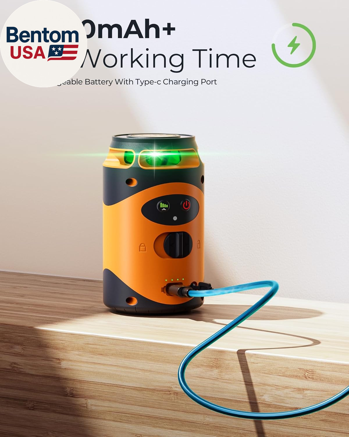 360° Laser Level with Tripod, Green Self Leveling Cross Line Laser, 100Ft Laser