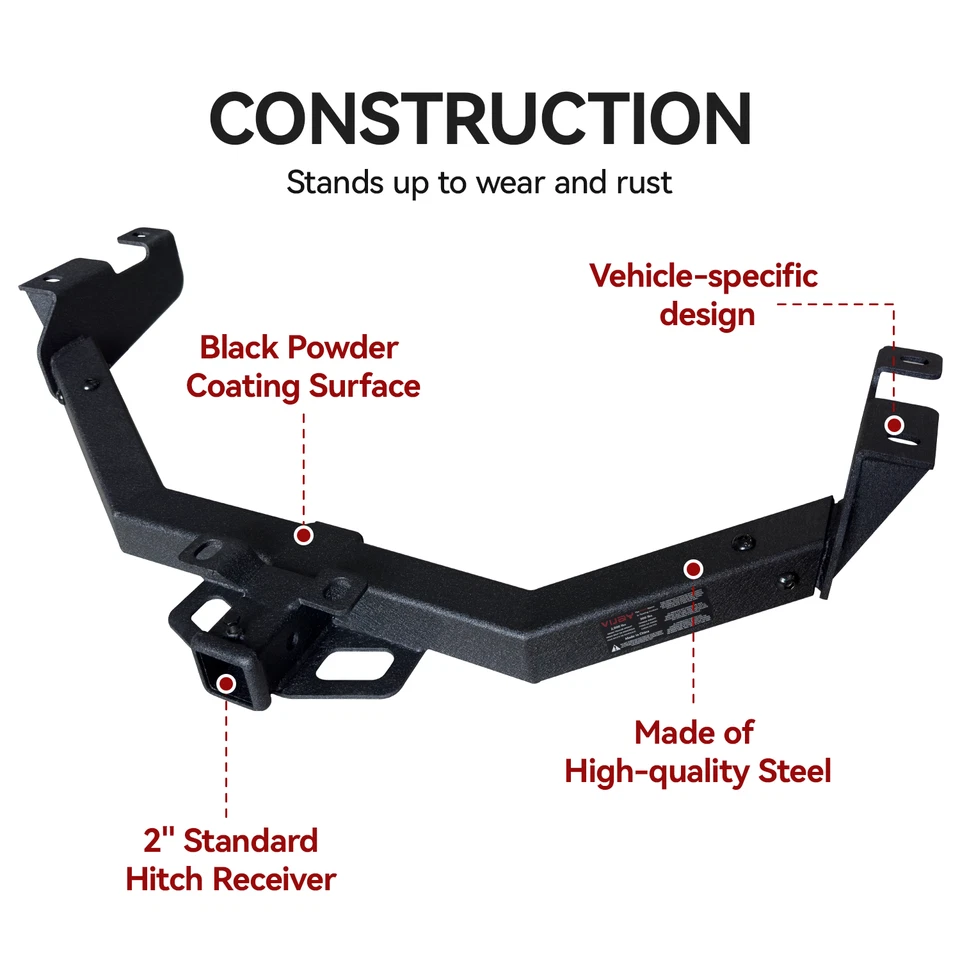 Trailer Hitch Receiver for 1999-2013 Chevrolet Silverado&GMC Sierra 1500/2500 - Image 4 of 4