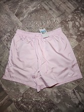 New Nike Club 6" Men's Size Medium Woven Flow Shorts Pink Foam White