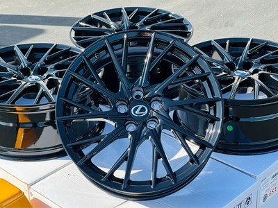 4 NEW 19'' Black Rims 19X8 Wheels Fits: Lexus RC200T RC300 RC350 RC Turbo RC200