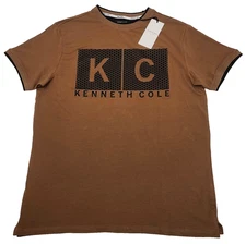 Kenneth Cole T-shirt Men's Color Brown Size L  (NEW ORIGINAL WITH TAGS)