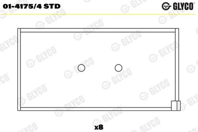 GLYCO 01-4175/4 STD Pleuellager für ABARTH,ALFA ROMEO,EFFEDI,FIAT,FSO,INNOCENTI,