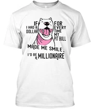 Amazing Pit Bull Dog T-Shirt Made in the USA Size S to 5XL