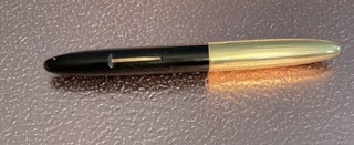 Sheaffer Vtg White Dot Gold Filled Cap Lever Fountain Pen 14k Lifetime Nib