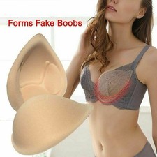 2 Reusable Enhancer Fake Breast Forms Silicone Boobs Mastectomy Prosthesis Pads