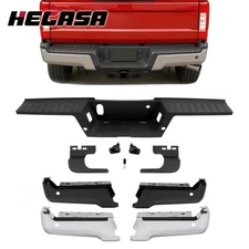 Rear Bumper End Step Pad Cover For Ford F-250 F-350 F-450 Super Duty 2017-2022