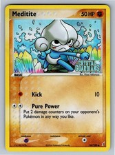 Meditite 56/100 Common Crystal Guardians Pokemon Reverse Holo Moderately Played on eBay
