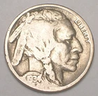 1934 Buffalo Indian Head Nickel 5 Cents Coin F+