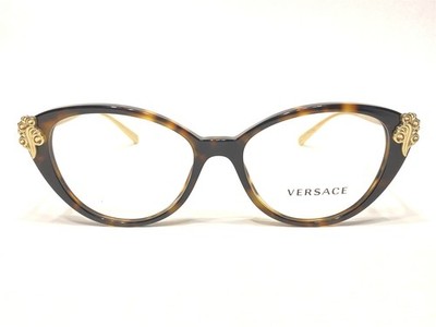 NEW Women's Versace MOD VE3262B 5267 Eyeglasses Frames Tortoise Cat's 52/16~140